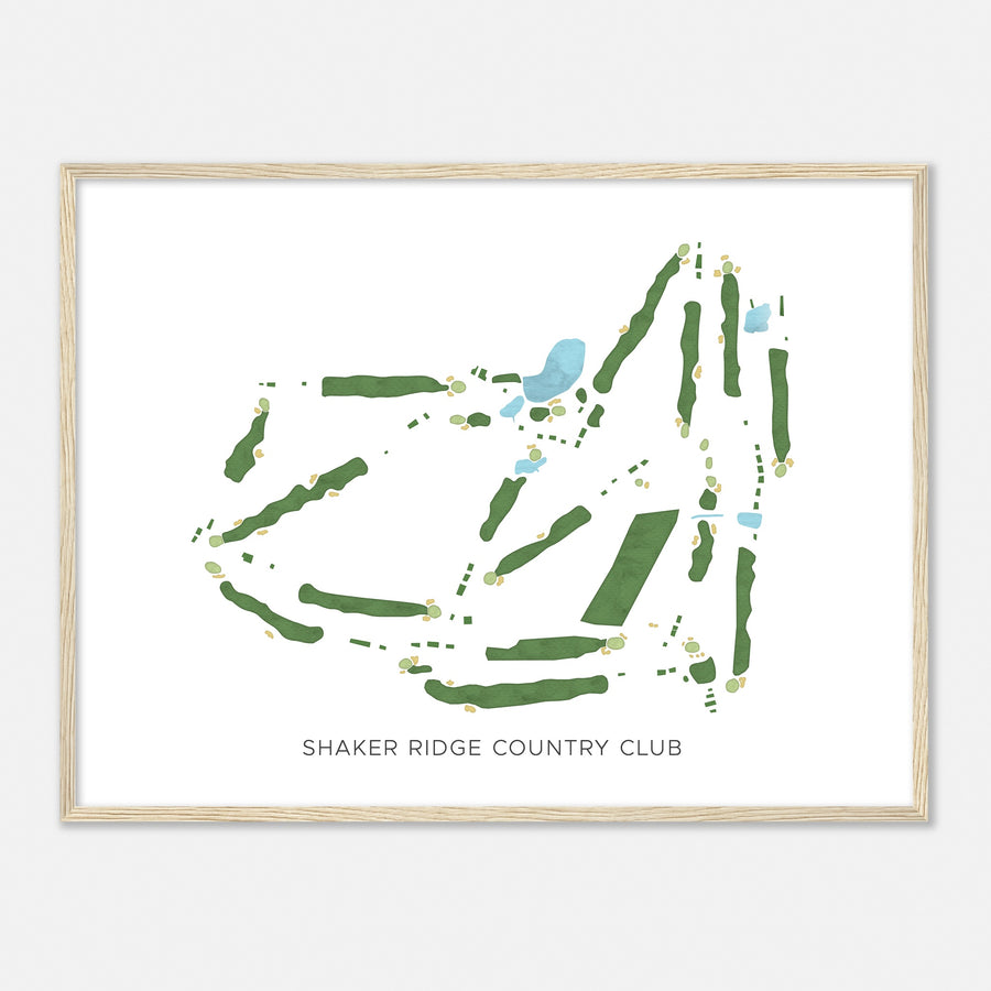 Print of Shaker Ridge Country Club Modern Map