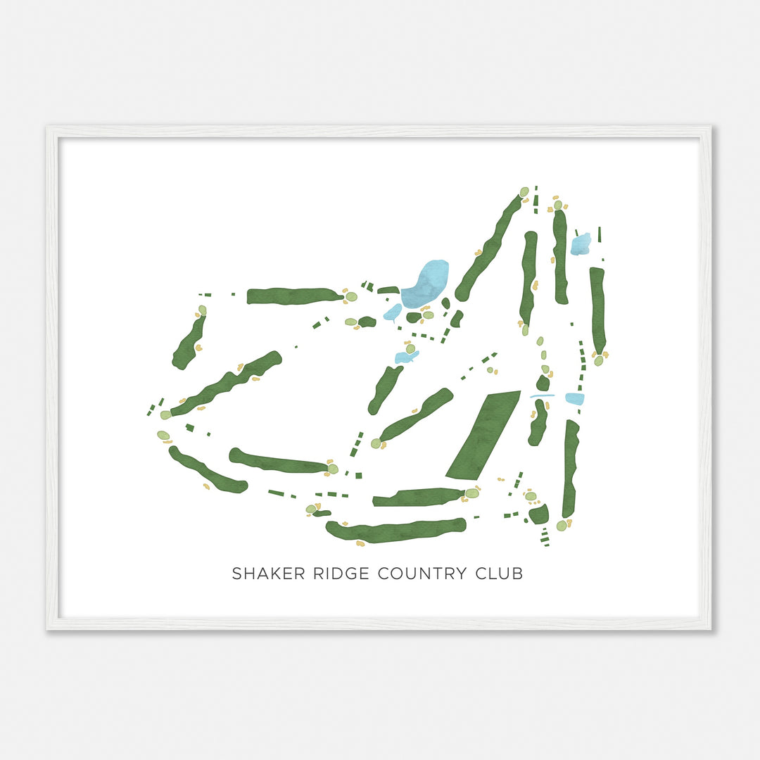 Print of Shaker Ridge Country Club Modern Map