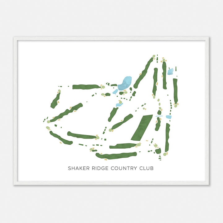 Print of Shaker Ridge Country Club Modern Map