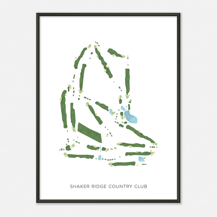 Print of Shaker Ridge Country Club Modern Map