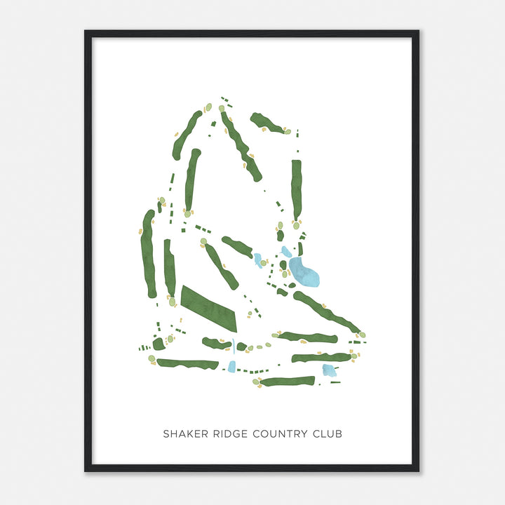 Print of Shaker Ridge Country Club Modern Map
