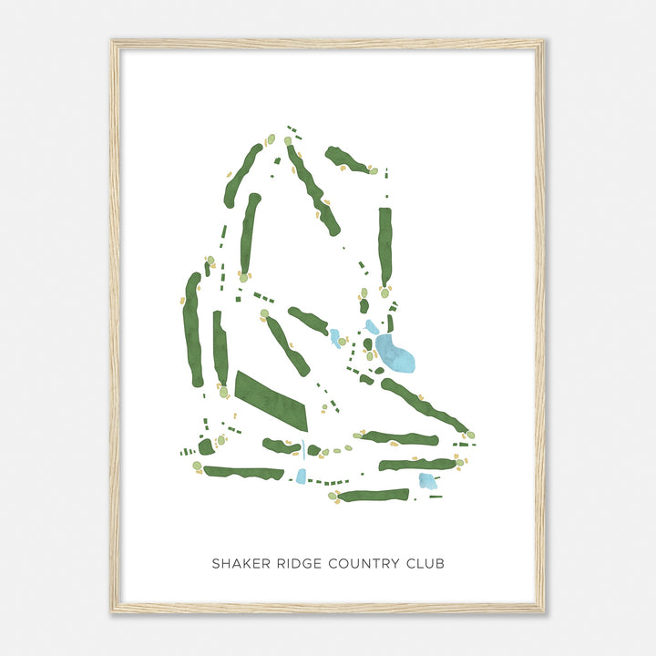 Print of Shaker Ridge Country Club Modern Map