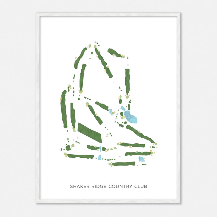 Print of Shaker Ridge Country Club Modern Map
