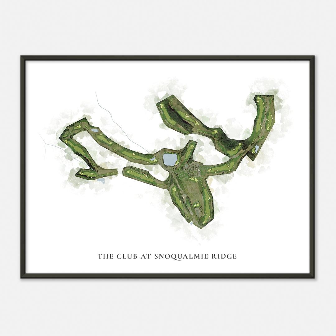 Print of The Club At Snoqualmie Ridge Classic Map