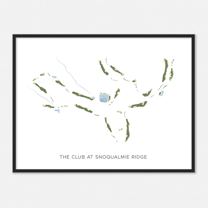 Print of The Club At Snoqualmie Ridge Modern Map