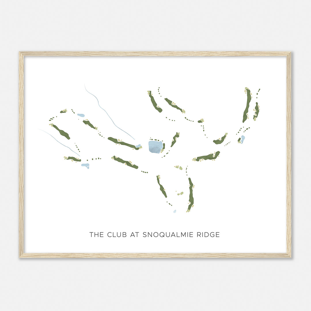 Print of The Club At Snoqualmie Ridge Modern Map