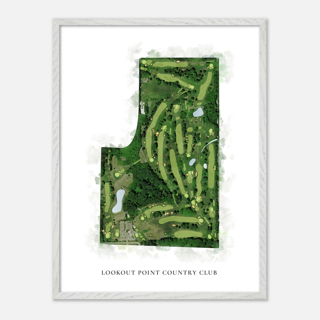Print of Lookout Point Country Club Classic Map