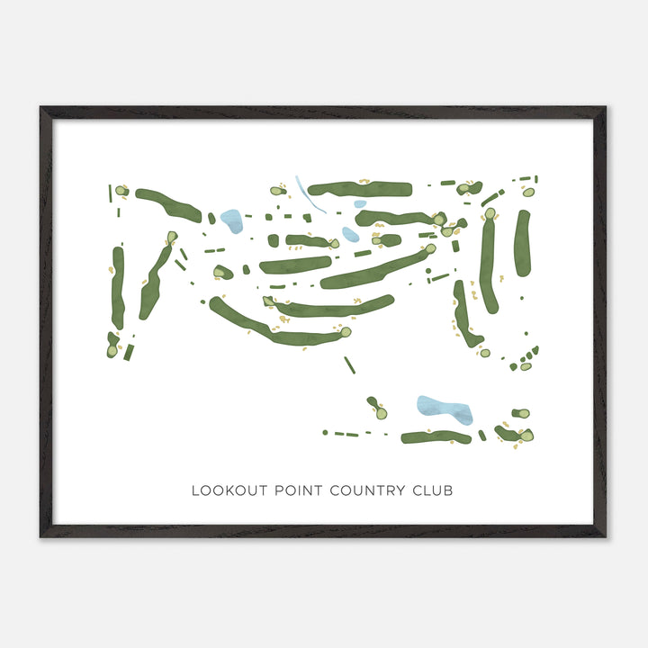 Print of Lookout Point Country Club Modern Map