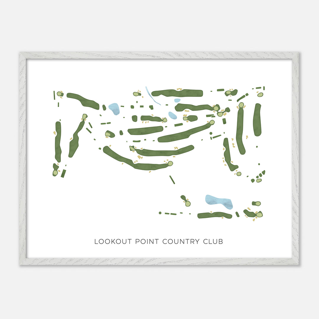 Print of Lookout Point Country Club Modern Map
