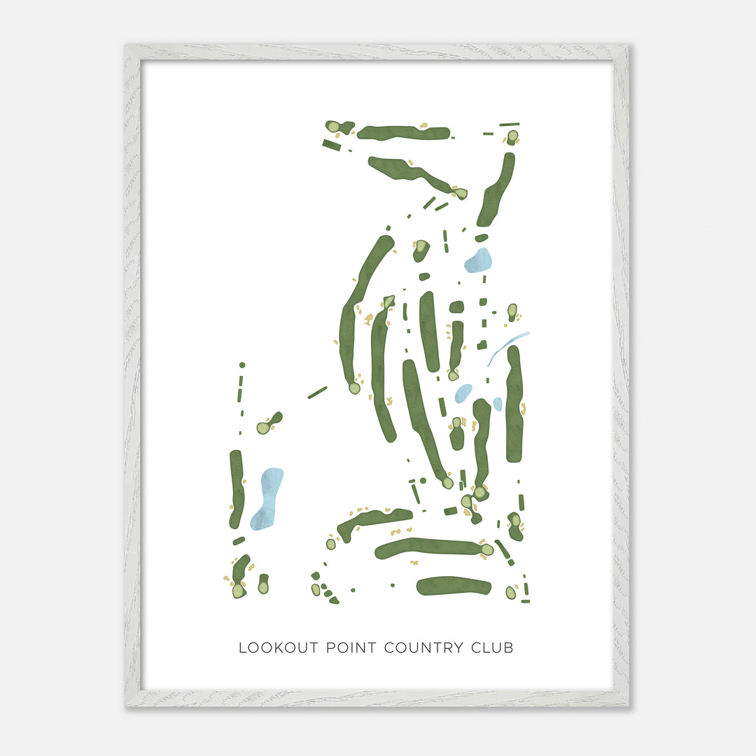 Print of Lookout Point Country Club Modern Map