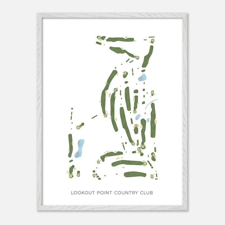 Print of Lookout Point Country Club Modern Map