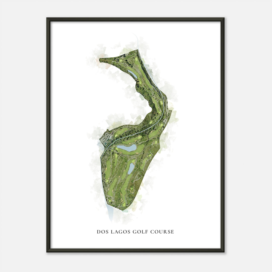 Print of Dos Lagos Golf Course Classic Map