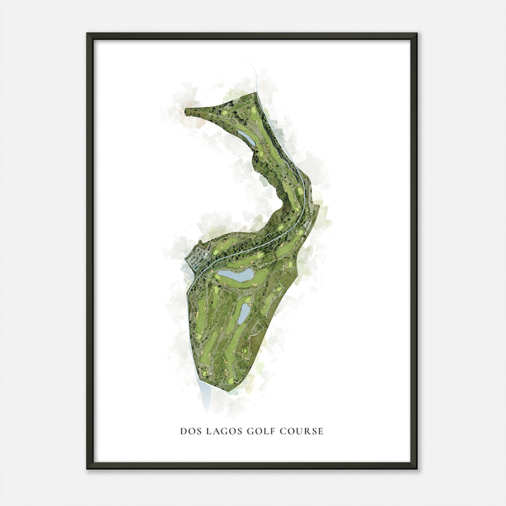 Print of Dos Lagos Golf Course Classic Map