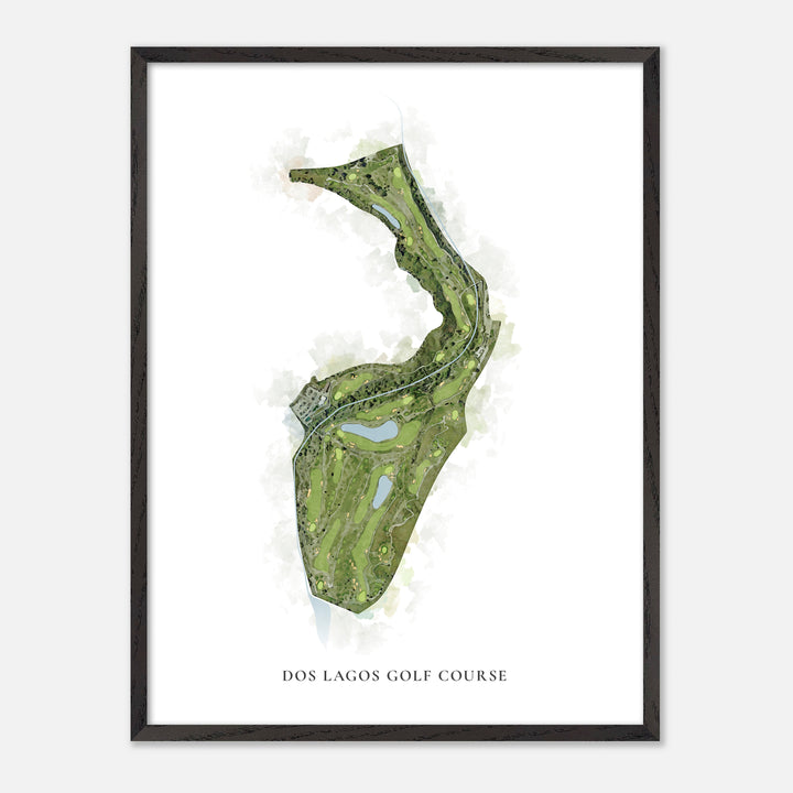 Print of Dos Lagos Golf Course Classic Map
