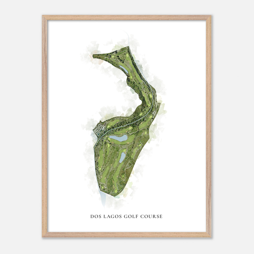 Print of Dos Lagos Golf Course Classic Map