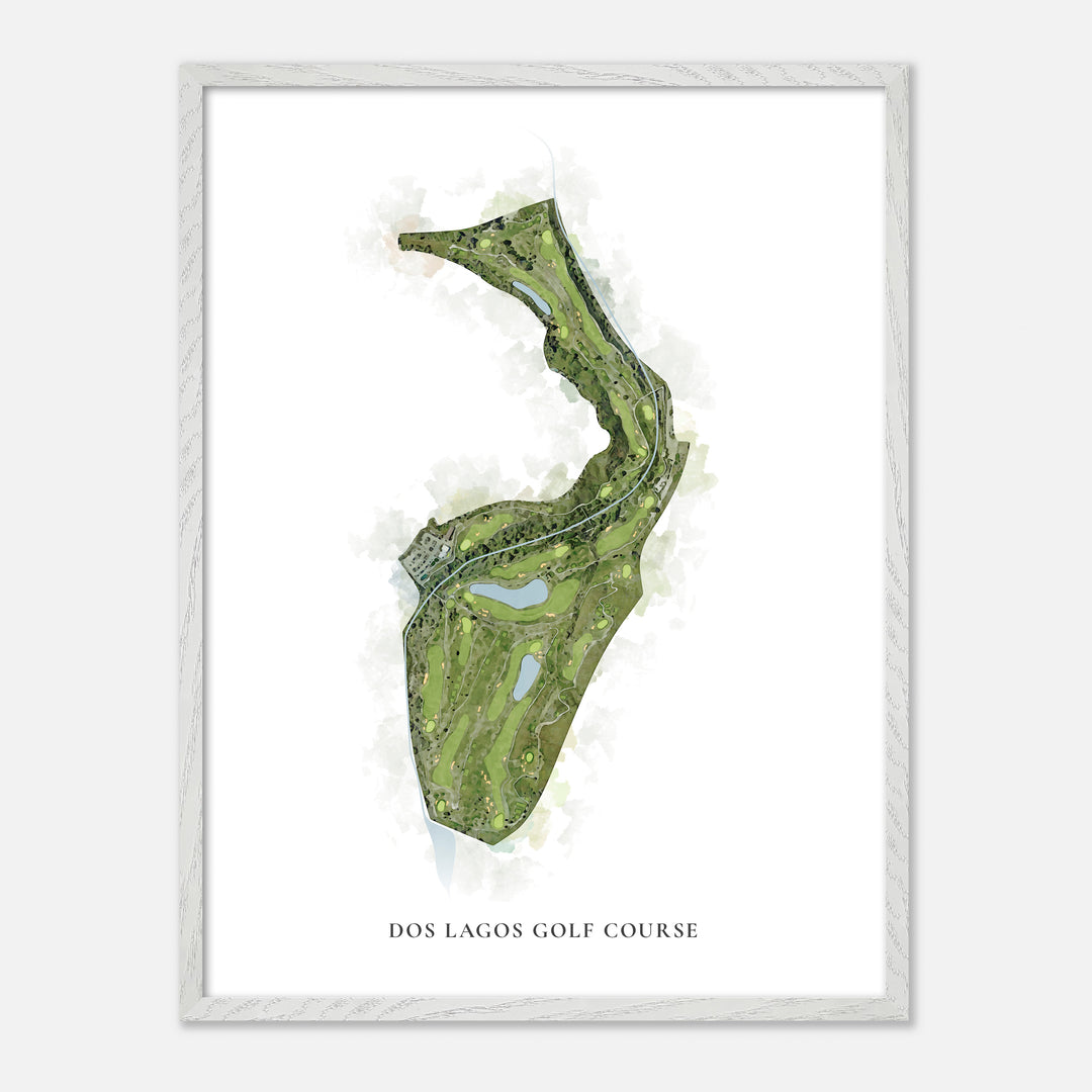Print of Dos Lagos Golf Course Classic Map