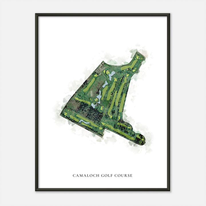 Print of Camaloch Golf Course Classic Map