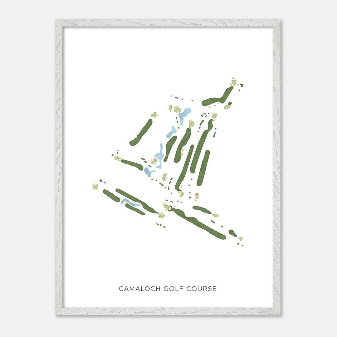 Print of Camaloch Golf Course Modern Map