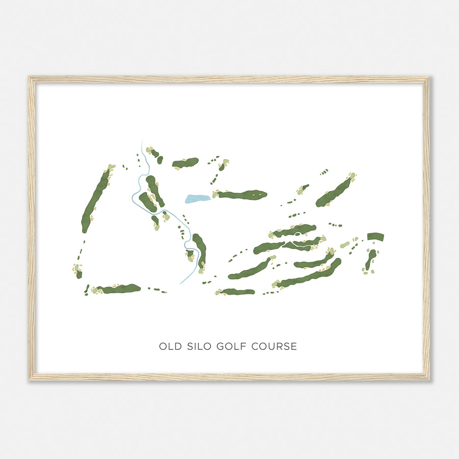 Print of Old Silo Golf Course Modern Map