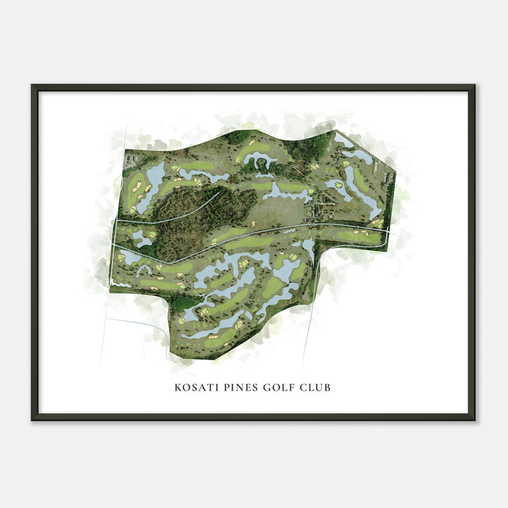 Print of Kosati Pines Golf Club Classic Map