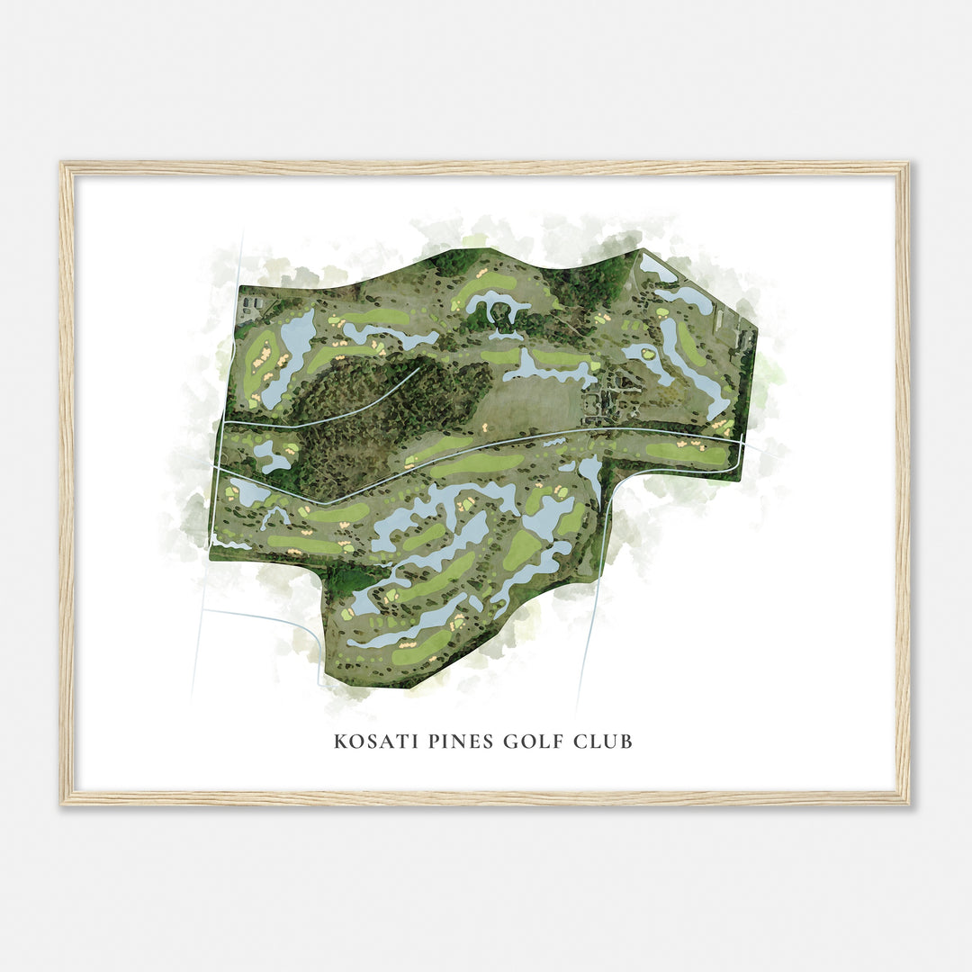 Print of Kosati Pines Golf Club Classic Map