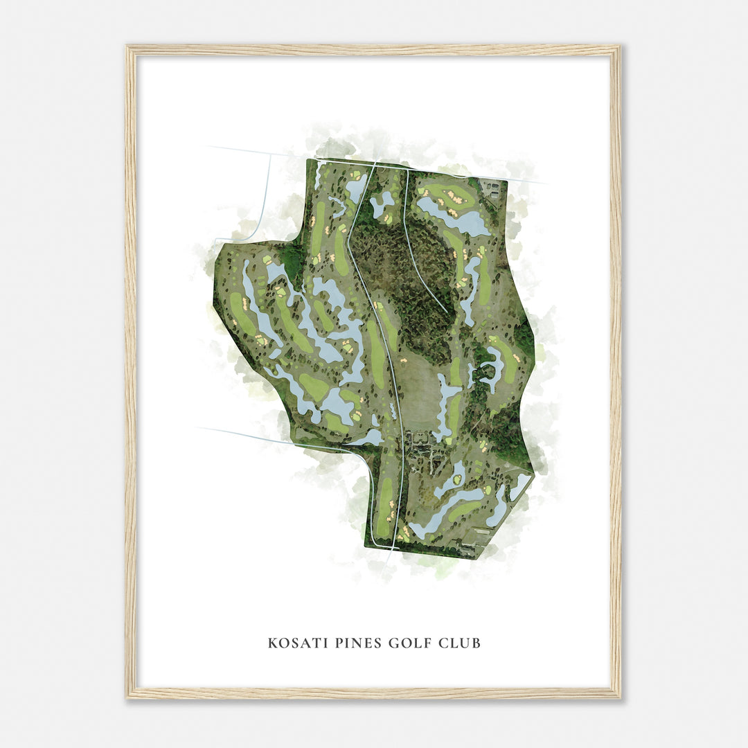 Print of Kosati Pines Golf Club Classic Map