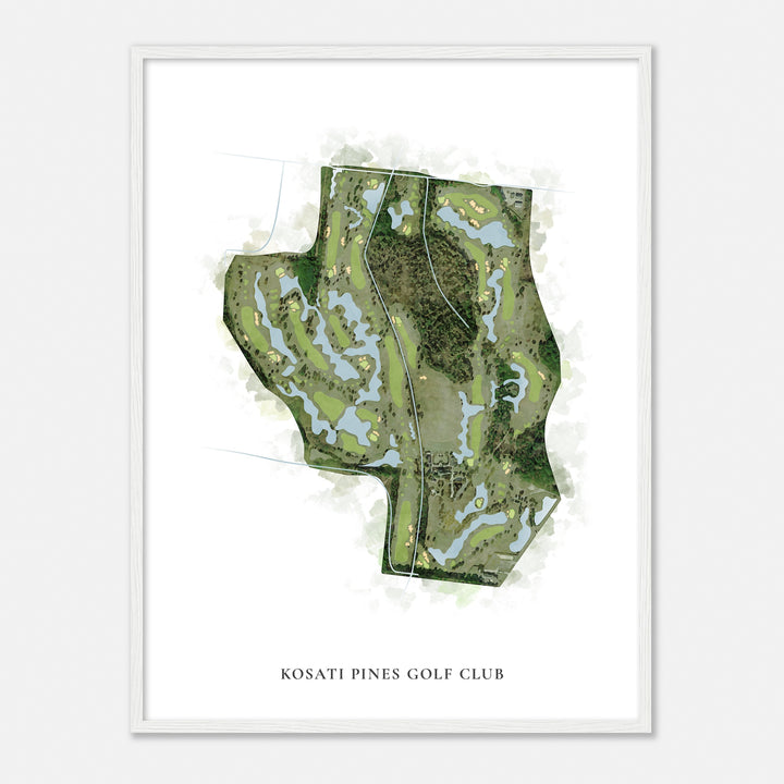 Print of Kosati Pines Golf Club Classic Map