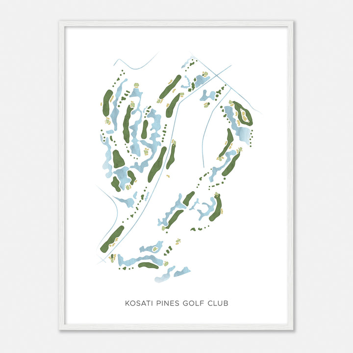 Print of Kosati Pines Golf Club Modern Map