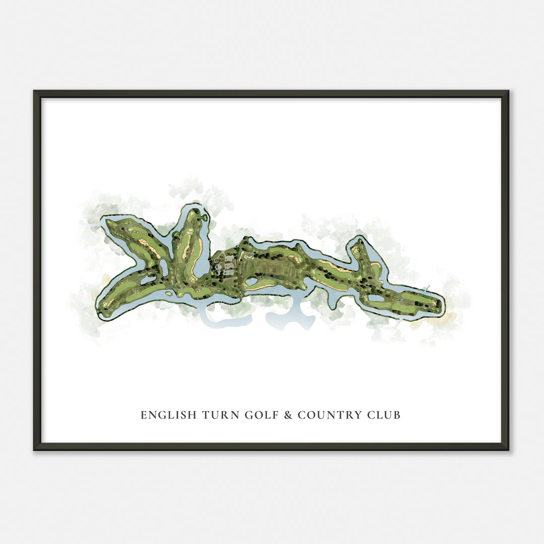 Print of English Turn Golf & Country Club Classic Map