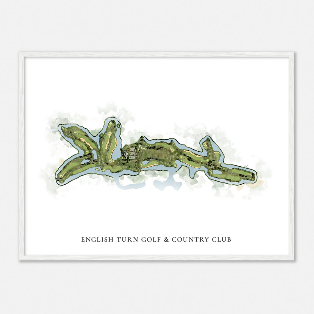 Print of English Turn Golf & Country Club Classic Map