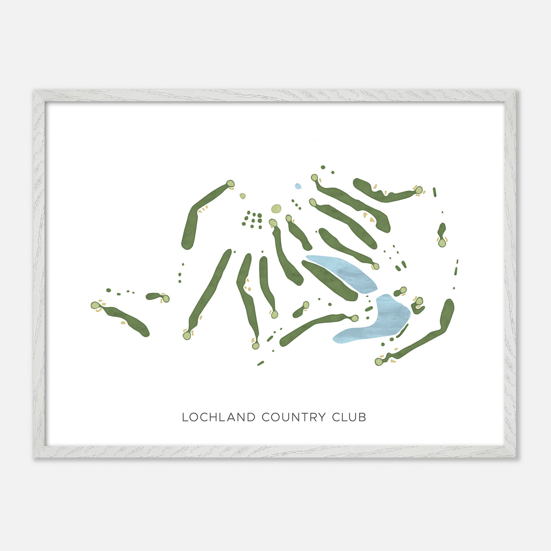 Print of Lochland Country Club Modern Map