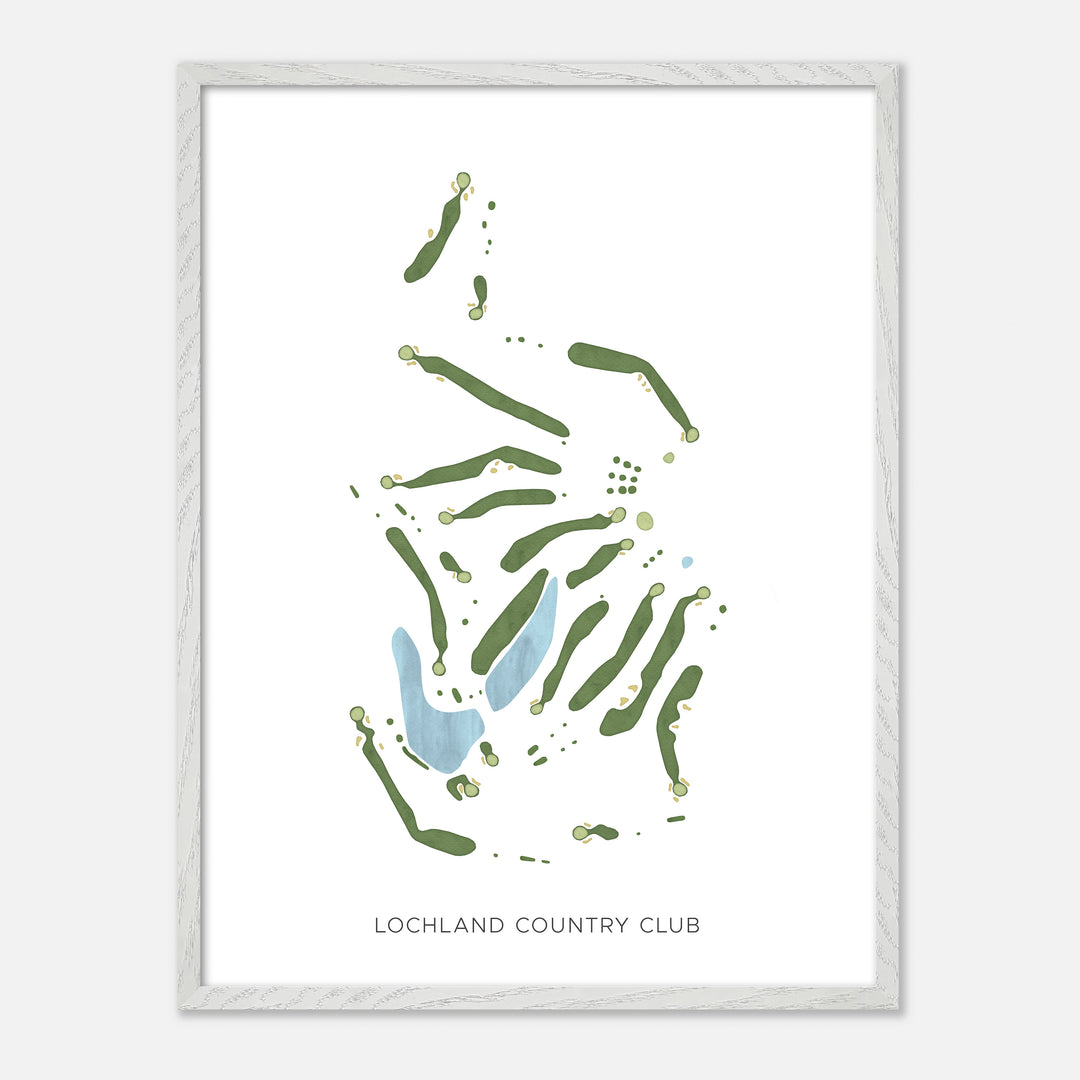 Print of Lochland Country Club Modern Map