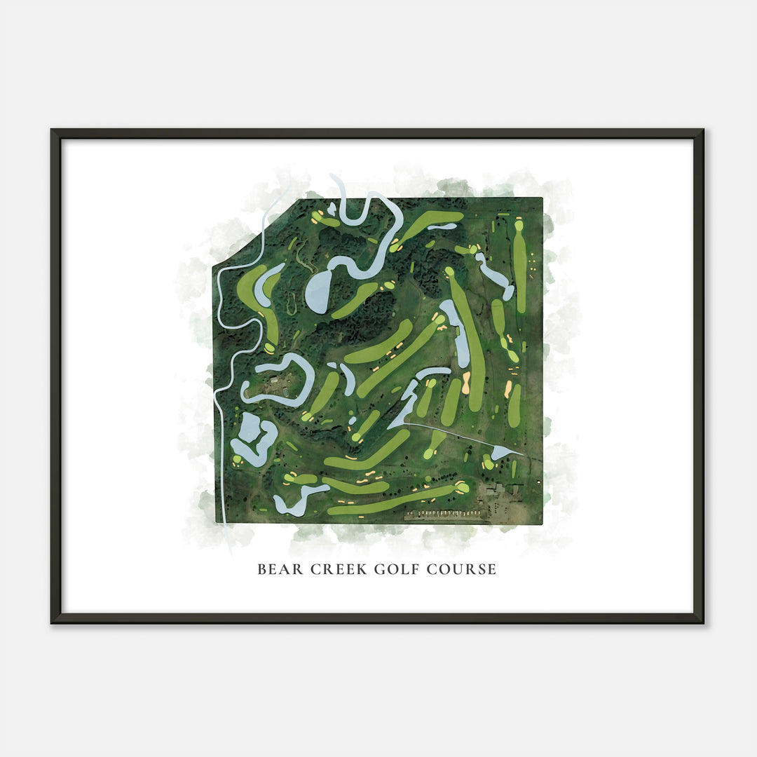 Print of Bear Creek Golf Course Classic Map