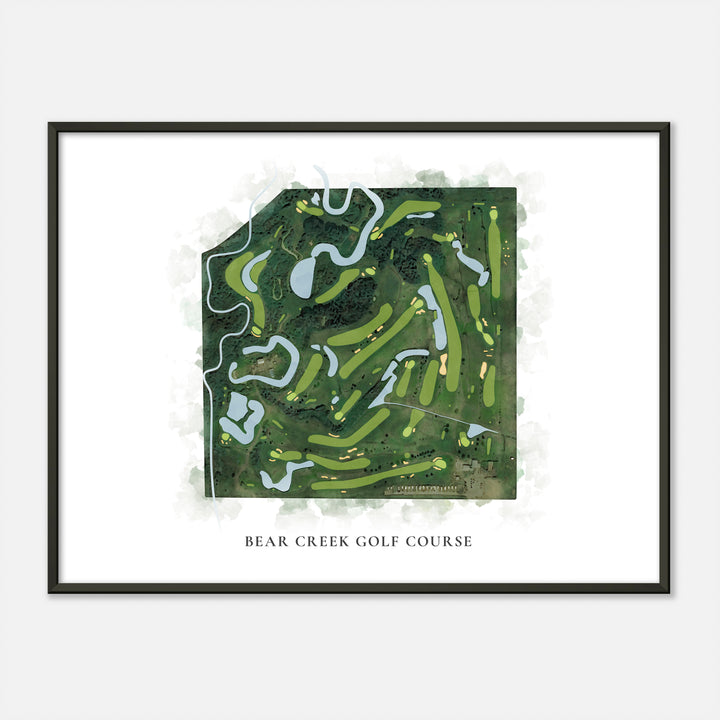 Print of Bear Creek Golf Course Classic Map