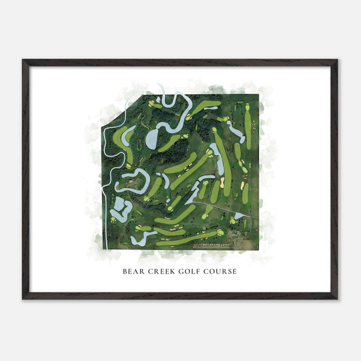 Print of Bear Creek Golf Course Classic Map