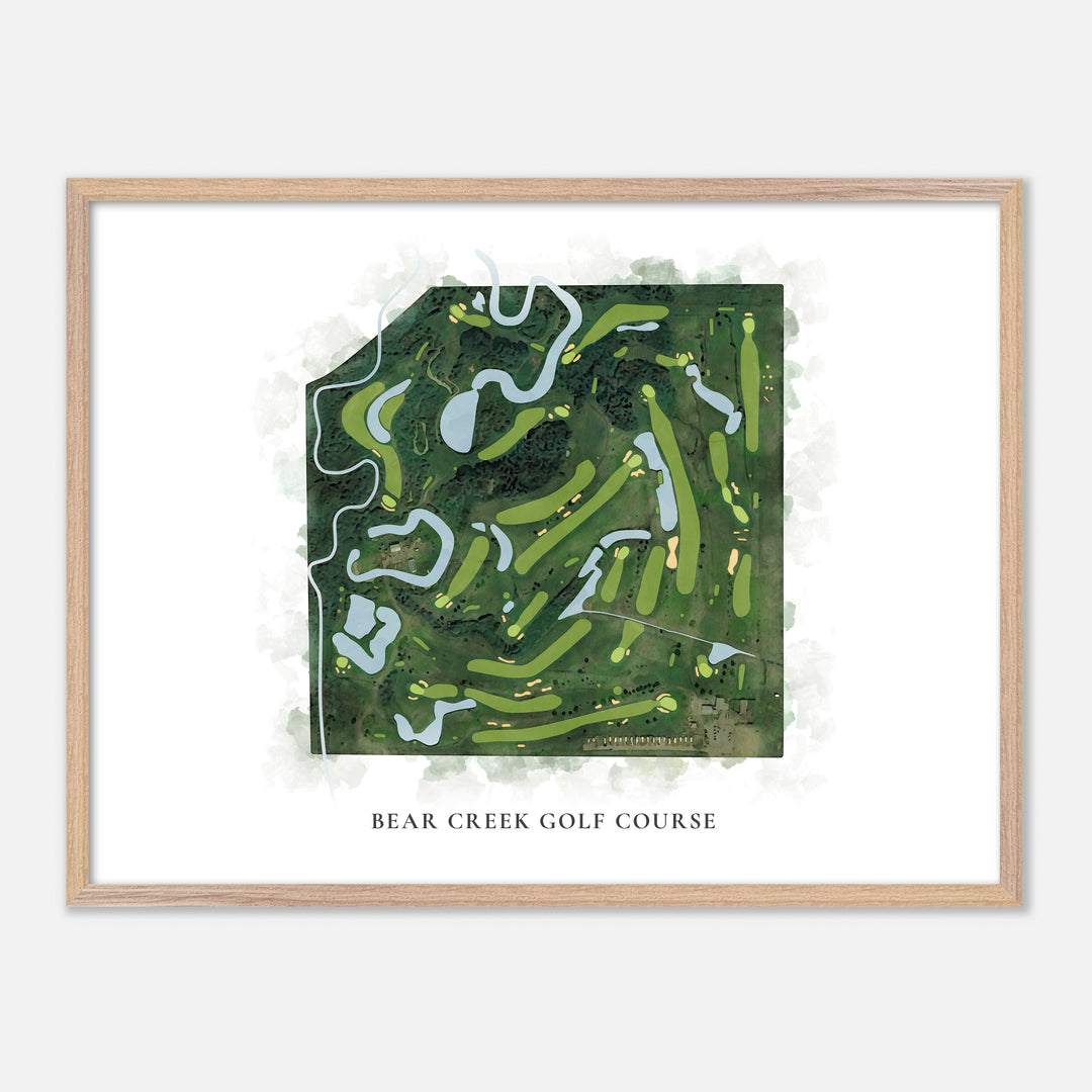 Print of Bear Creek Golf Course Classic Map