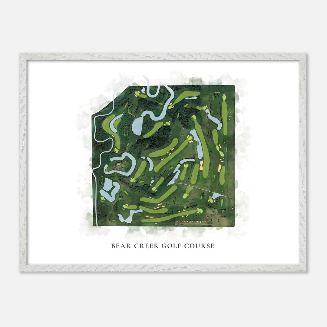 Print of Bear Creek Golf Course Classic Map