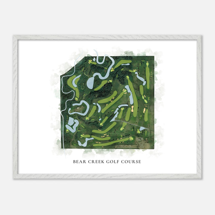Print of Bear Creek Golf Course Classic Map