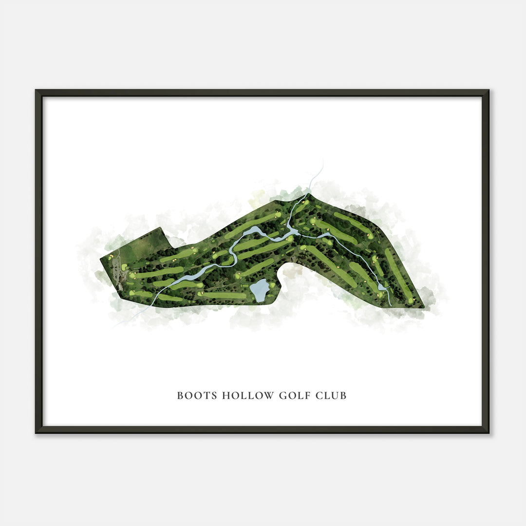 Print of Boots Hollow Golf Club Classic Map