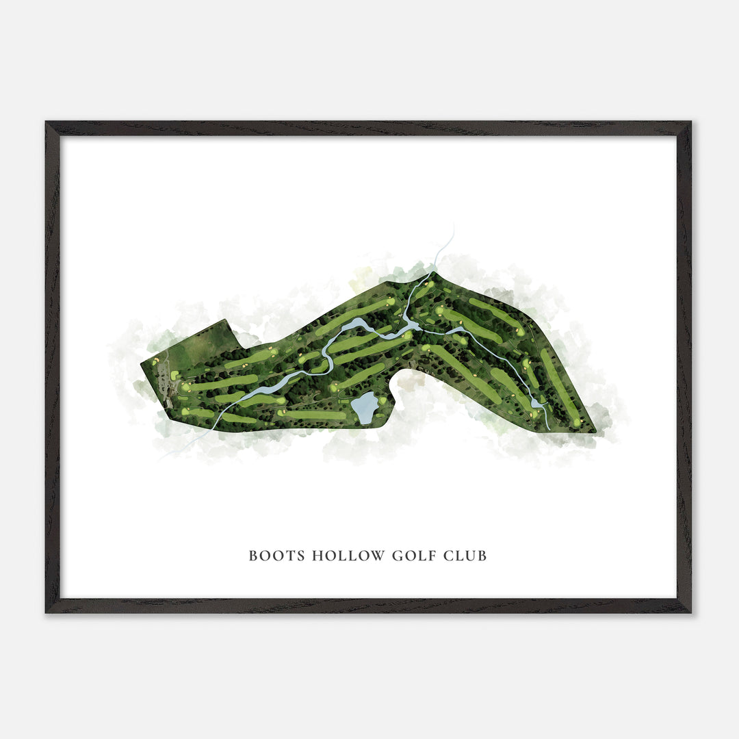 Print of Boots Hollow Golf Club Classic Map