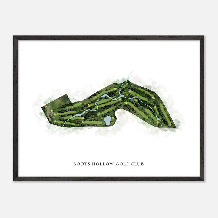 Print of Boots Hollow Golf Club Classic Map