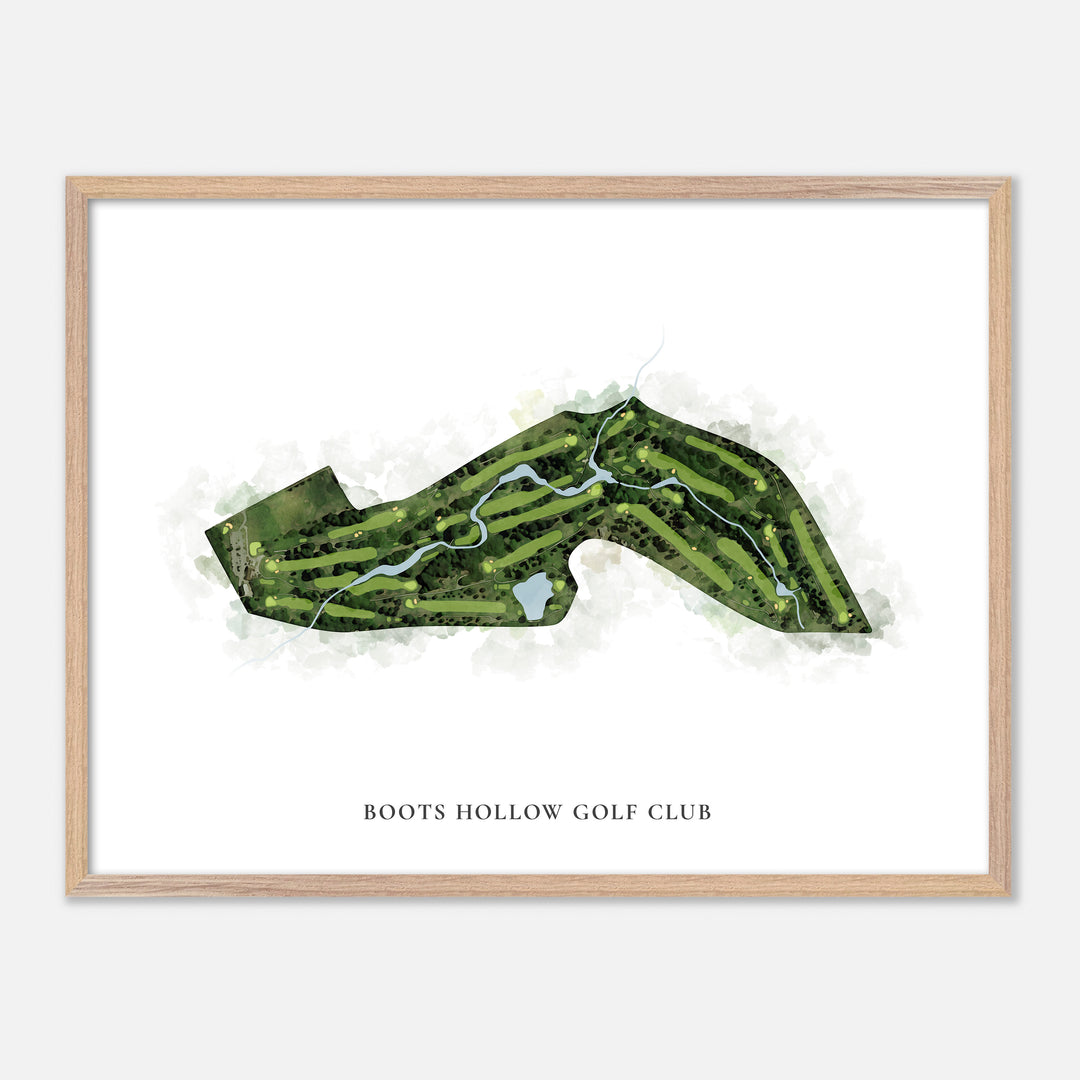 Print of Boots Hollow Golf Club Classic Map
