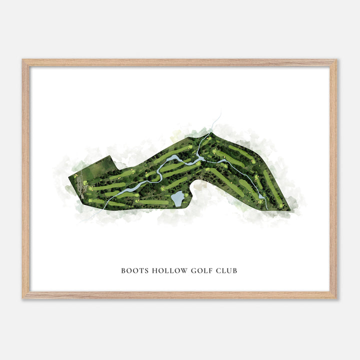 Print of Boots Hollow Golf Club Classic Map