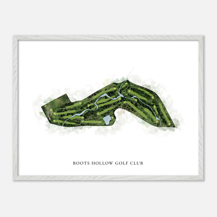 Print of Boots Hollow Golf Club Classic Map