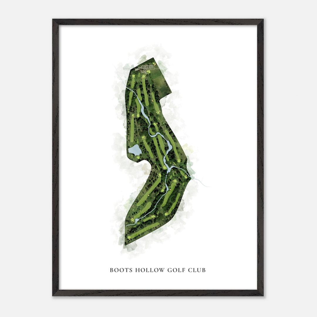 Print of Boots Hollow Golf Club Classic Map