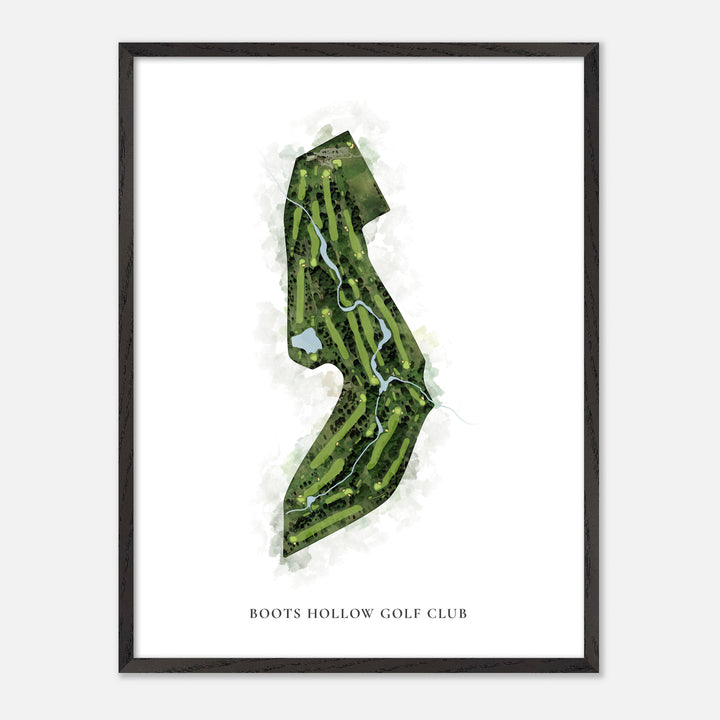 Print of Boots Hollow Golf Club Classic Map