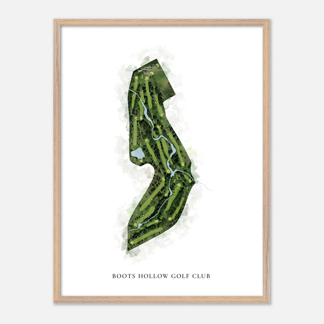 Print of Boots Hollow Golf Club Classic Map