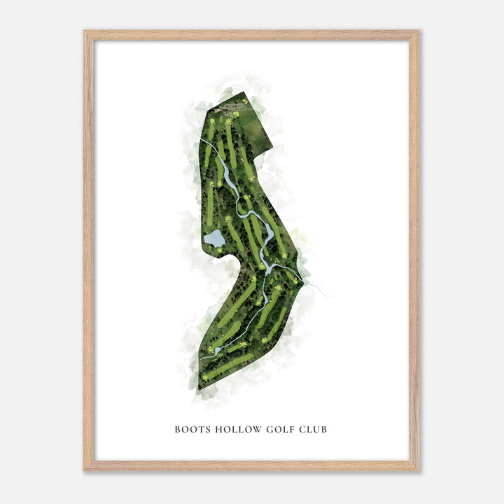 Print of Boots Hollow Golf Club Classic Map