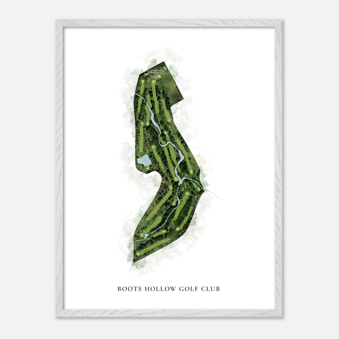 Print of Boots Hollow Golf Club Classic Map