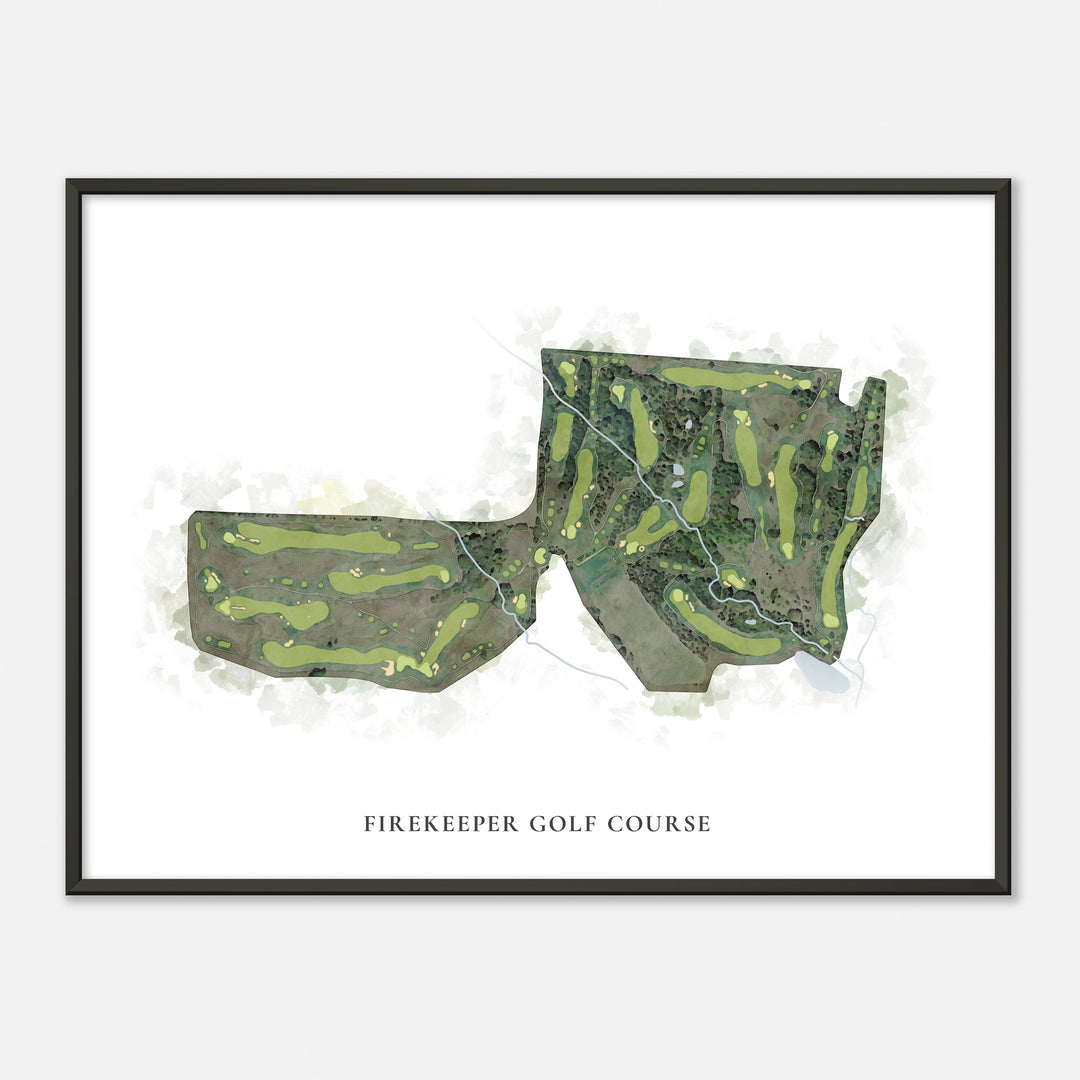 Print of Firekeeper Golf Course Classic Map